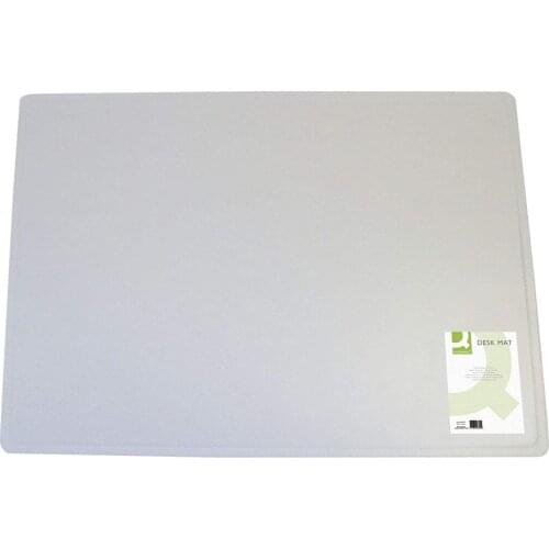 Q Connect 400x530mm Desk Mat - Transparent