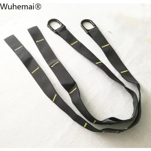 Wuhema Air Yoga Hammock Adjustable Sport Stretch Strap D-Ring Belts Gym Waist Leg Fitness Yoga Belt Daisy rope New