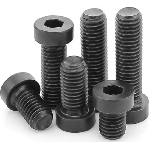 1/50pc Grade 8.8 steel Black DIN7984 Hex Hexagon Socket Thin Low Short Profile Head Allen Cap Screw Bolt M4 M5 M6 M8 M10 M12 M16