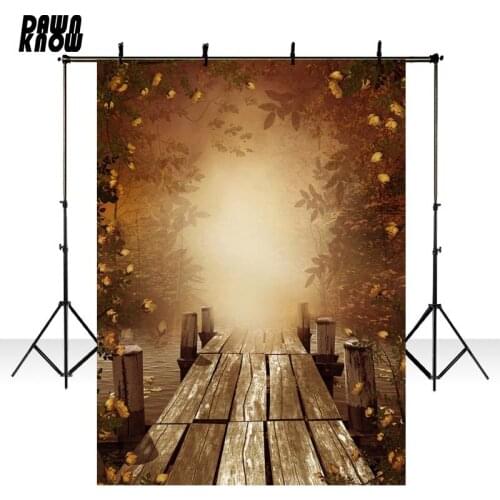 DAWNKNOW Forest Floor Vinyl Photography Backdrops Photocall Baby Fairy Tale Photo Background For Children Photo Studio lv1618