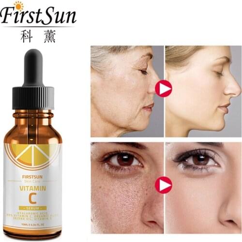 Vitamin C Hyaluronic Acid Face Serum Wonder Liquid Skin Serum Essence Anti Aging Fade Dark Spot Wrinkle Moisturizing Skin Care