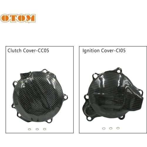OTOM Motorcycle Clutch Ignition Cover Protective Carbon Fiber Engine Left Right Side Case Shell For KTM EXC XC-W SX 125 150 200