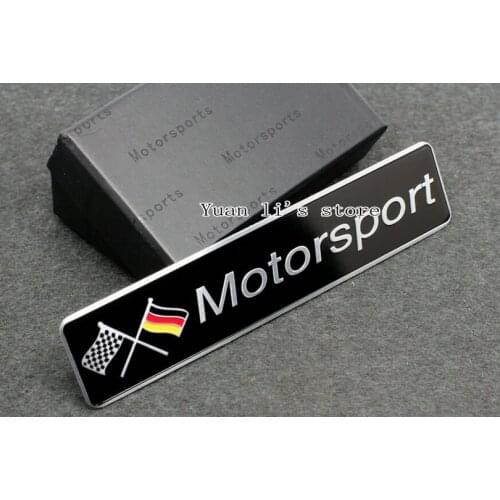 1X car Badge Emblem Side Metal Checkered Flag Motorsport sports car emblem stick Car Styling