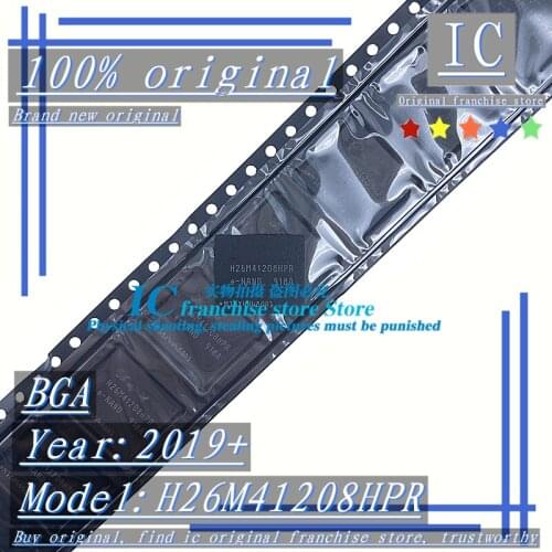2019+100% Brand new original 1PCS-10PCS H26M41208HPR BGA EMMC Memory chip