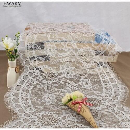 3yard/pcs lace fabric ribbon 2019 high quality african lace wedding decoration trim DIY embroidery curtain skirt Headscarf veil