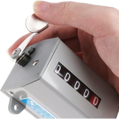 75-I Mechanical Resettable 5 Digits Display Rotary Revolution Counter 350 R/Min