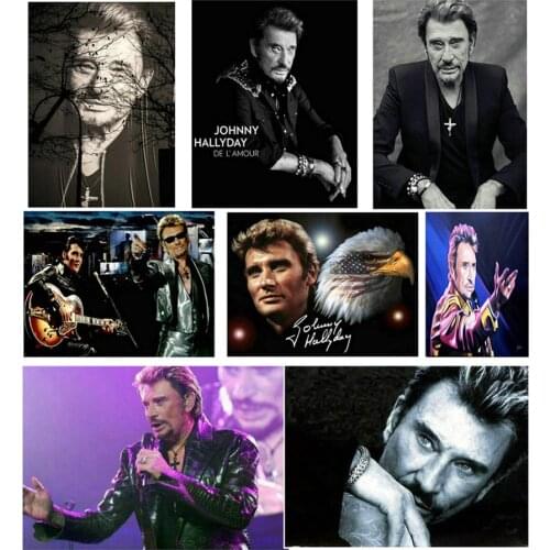 Famous star Johnny Hallyday pattern 5D Diamond mosaic full diamond embroidery beads Diy diamond painting cross stitch