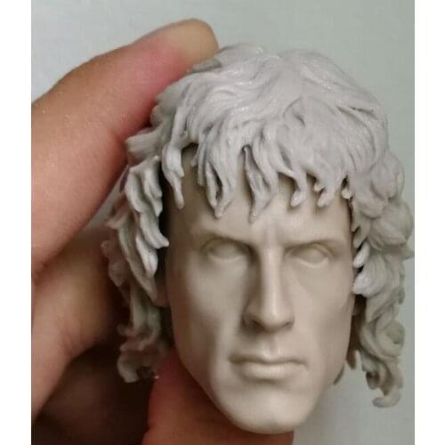 Blank 1/6 Scale The First Of Blood Rambo Head Sculpt Unpainted Fit 12" Figure