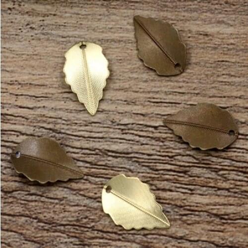 10*17/16*25mm beads for Jewelry DIY bracelet necklace earring Brooches Pendants Rings Scrapbook rivet hair Accessories leaf wh