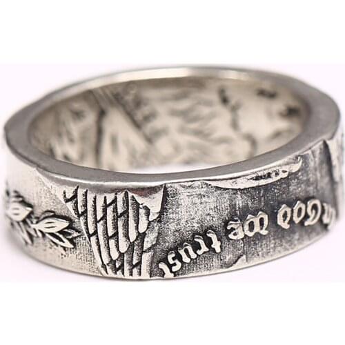 Punk Engraving Flower Finger Ring for Women Female Male Hip Hop Biker Rock Rap Ring Jewelry Women Wedding Engagement Ring Gift