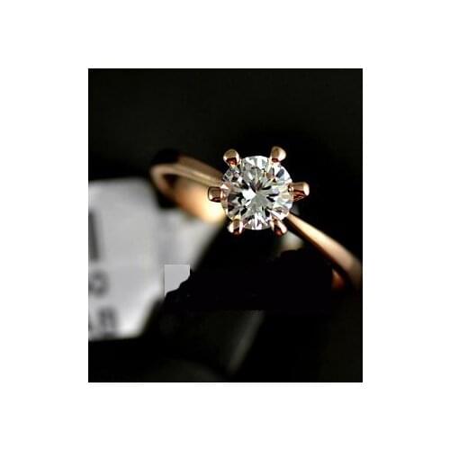 New Sale Brand TracysWing Genuine Austria Crystal Copper gold Color Rings for Women #RG90786Rose