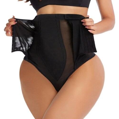 Slimming Waist Trainer Women Body Shaper Thong Mesh Breathable Girdle Shapers Tummy Control Shapewear Panties High Waist