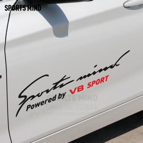 Customizable V8 Car Sticker Decal Car Styling For Bmw Honda Audi VW Volkswagen Nissan Renault Toyota Sticker For Car Accessories