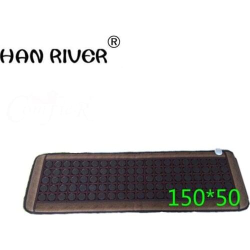 Natural jade 5 rows of germanium stone therapy three sofa cushion Electric heating cushion health care physical therapy carpet