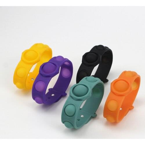 2021 New Push Bubble Sensory Toys Decompression Toy Puzzles Anti-stress Wristband Antistress Toys for Kids Adult Gifts