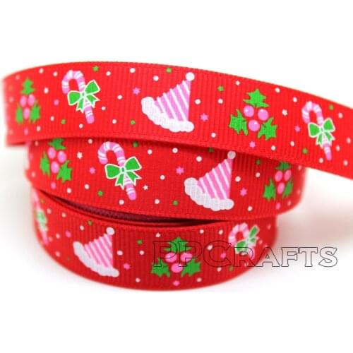 New 5/8"(16mm) Merry Christmas Snow Man Printed Grosgrain Ribbon Spool ~ Holiday Craft WY-AS403-016 Free Shipping