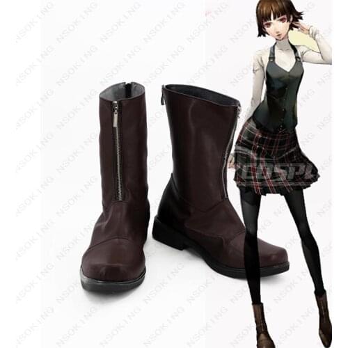 New Persona 5 Makoto Niijima Cosplay Game boots Fahion Shoes Custom-made