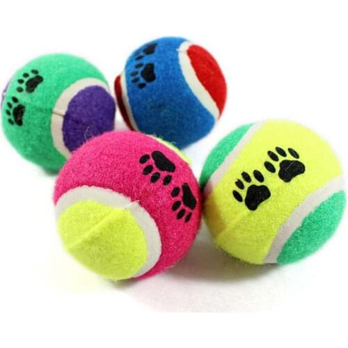 New Pet Toy Ball Dog Toy Tennis Balls Run Fetch Throw Play Toy Chew Toy Cat Pet Dog Supplies Wholesale For Dogs Diameter 6.5cm