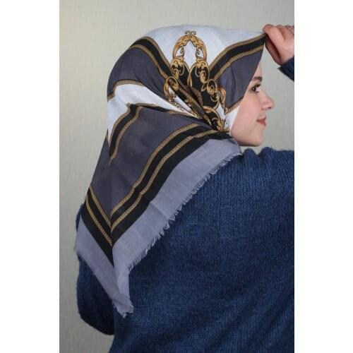 NUR SILK PATTERNED LINEN FLAMLI SCARF-DESEN-24-RENK-08