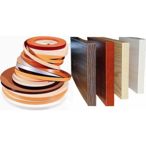 Preglued Veneer Edging PVC Edge Banding Trimmer 2cm 22mm 3cm 4cm 5cm x 5m 10m Wood Kitchen Wardrobe Board Edgeband Edger