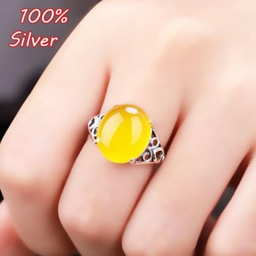 S925 Sterling Silver Color Ring Base Blank Cabochon Fit 12*14mm Setting Bezel DIY Jewelry Making Component