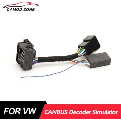 Plug&Play ISO Quadlock Adapter Cable CANBUS Decoder Simulator For VW Car MIB Radio RCD330 Plus RCD360