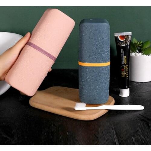 Travel Portable Toothbrush Toothpaste Holder Storage Case Box Organizer Household Storage Brush Tooth Cup Bathroom Accessorie