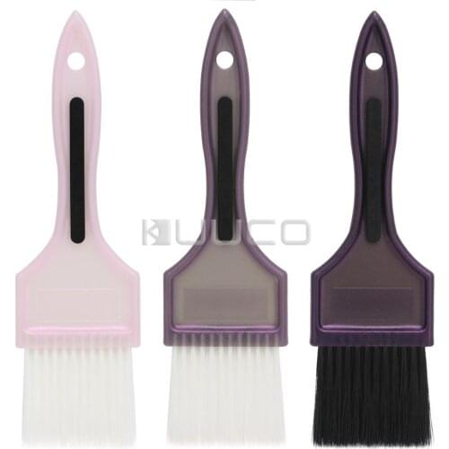 Professional 3pcs Salon Coloring Tool Hair Dye Color Brush Set Variety Color Tint Brushes Combs Set with Soft Bristle Hair Color