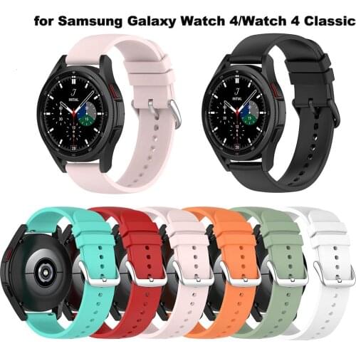 20MM Silicone Watchband For Samsung Galaxy Watch 4 Classic For Galaxy Watch 4 band Strap Wristband Bracelet New