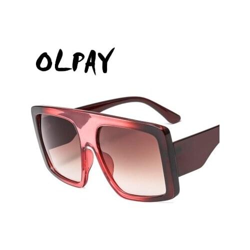 Oversized Square Sunglasses Women Men 2019 Luxury Brand Vintage Sun Glasses Man Big Frame Glasses Black Shield Sunglasses UV400