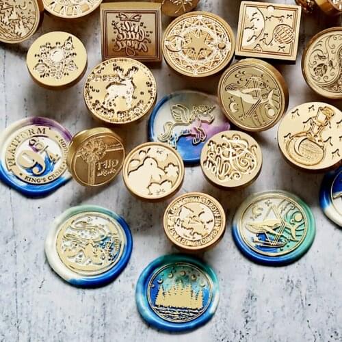 Copper head lacquer seal sealing wax stamp letter paper envelope gift gift invitation sticker hand account seal invitation lette