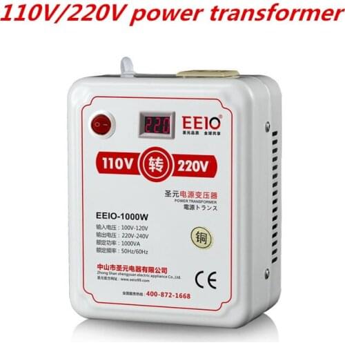 1000W international universal power transformer. 220V/110V power conversion plug. Imported electrical appliances special plug