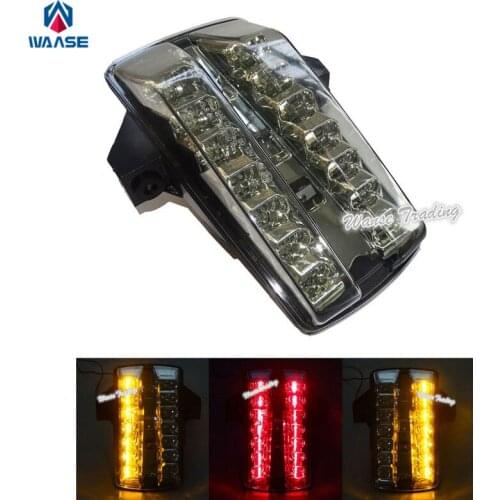 Waase For Suzuki SV1000 SV1000S 2003 2004 2005 2006 2007-2009 E-Mark Rear Tail Light Brake Turn Signals Integrated LED Light