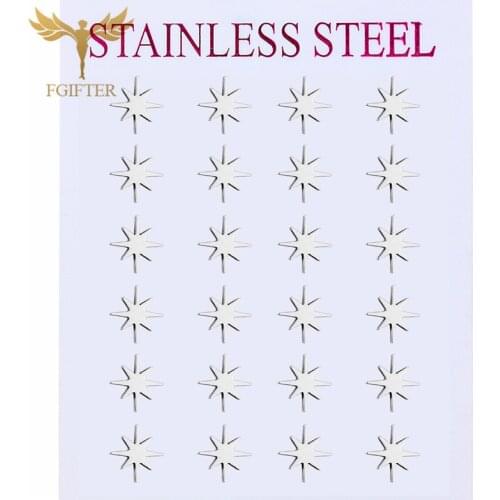 Stainless Steel Earrings Womens New Trend Explosion Sign Stud Earrings Simple Personality Earrings Unisex Birthday Gift