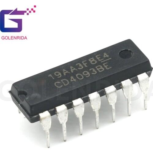 10PCS CD4093BE HCF4093BE DIP14 CD4093 DIP 4093 DIP-14 4093BE
