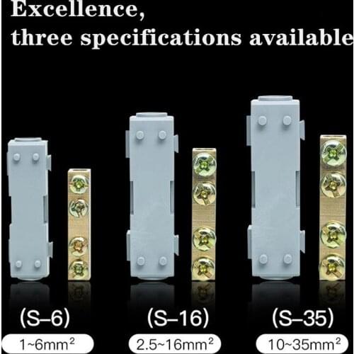 10pcs/lot New type PCT S-6 S-16 S-35 Fast Wire Connector Universal Wiring Cable Connector Push-in Conductor Terminal Block