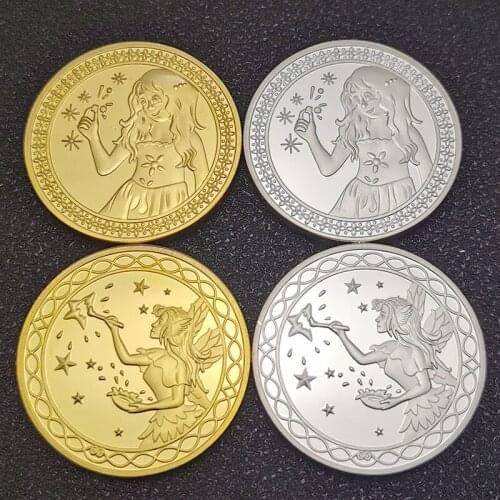 4pcs Differen tooth Fairy Money Gold Silver Plated Coin Creative Kids Toy Tooth Change Commemorative Coin Souvenir Gifts