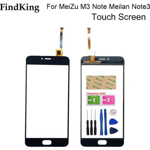 5.5'' MobileTouch Screen For Meizu M3 Note M681H / Meilan Note 3 Touch Panel Glass Sensor Digitizer Parts Tools 3M Glue Wipes
