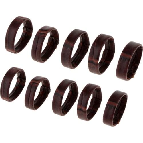 5pcs 18mm Watch Band Loops Replacement PU Leather Watch Strap Keeper Holder