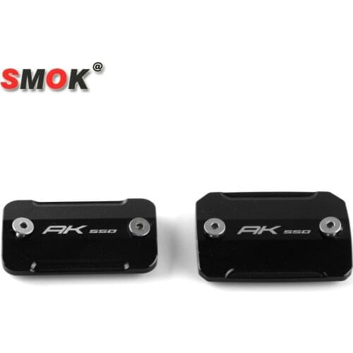 SMOK Motorcycle Accessories CNC Aluminum Alloy Front Brake Fluid Reservoir Oil Cup Cap Cover For Kymco AK550 AK 550 2017 2018