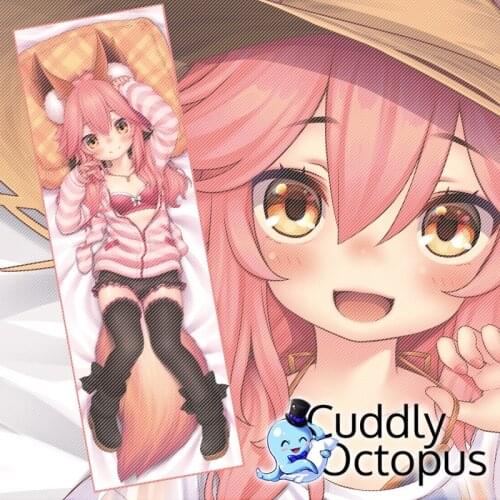 Anime Fate/EXTRA Tamamo no Mae Dakimakura Hugging Body 2WAY Pillow Case Cover Japanese Game Pillowcase Cushion Bedding Gifts Cud