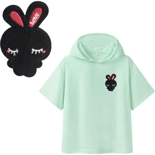 Car rabbit planet Heat Transfer Patches For Stripe Clothes Patch A-level Washable Iron On Applique DIY Clothing Sticker