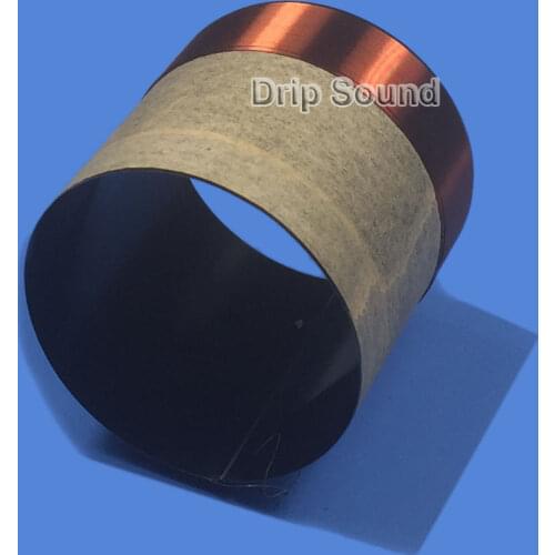 2pcs 49.5mm 49.5 Core 8ohm Bass Voice Coil BASV Black Aluminium Woofer Sound Drive Speaker Repair Parts