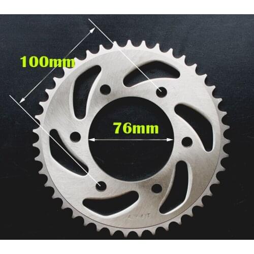 For Yamaha YS150-5 YBR150 FZ-16 MT125 YZF-R125 428chain sprockets rear sprocket 41 43 teeth Improve speed fuel economy