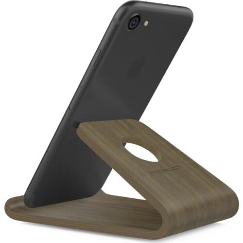 MoKo Wooden Cell Phone Stand,Wood Smartphone Holder for iPhone Xs/XS Max/XR/X/8 Plus/8/7 Plus,Galaxy S10e/S10/S10+,Moto G5 Plus