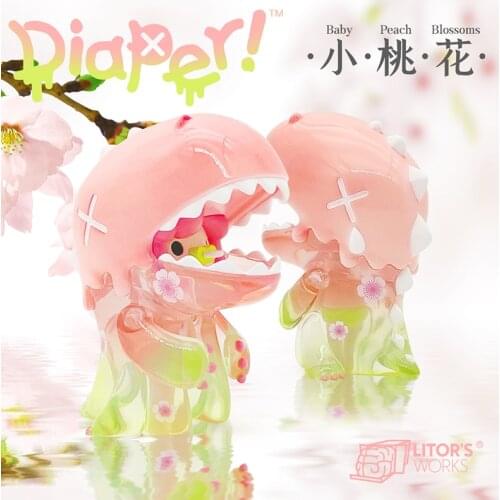 Box Toys Dinosaur Girl Little Peach Blossom Figure Anime PVC Figurine Doll Toy For Gift Collection Height 8cm