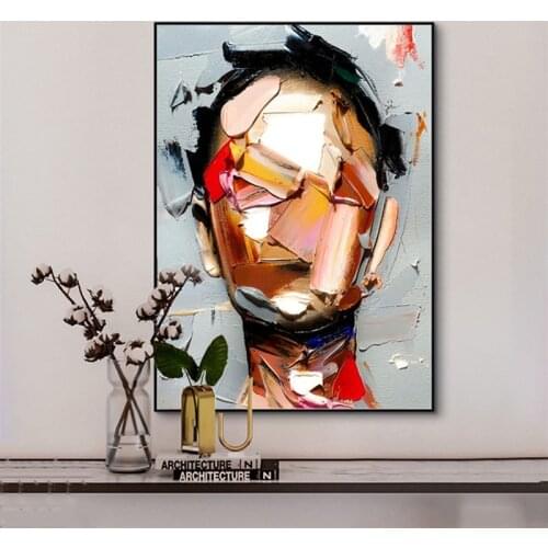 Canvas Print Hd Picture Abstract Colorful Girl Artwork Wall Painting Home Decoration Modular Nordic Style Poster For Living Room