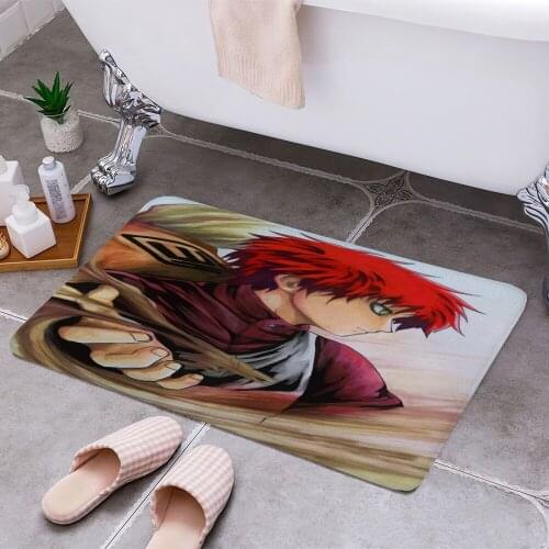 Gaara anime 3D Print Doormats Rectangle Non-Slip DoorMat Bedroom Kitchen Entrance Print Door rugs Dropshipping
