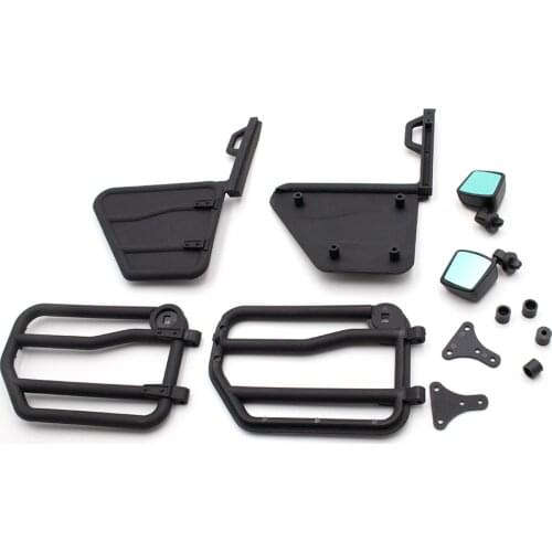 KYX Racing DIY Nylon Car Door Upgrades Parts Accessories for 1/10 Rc Crawler Car Jeep Wrangle Body Axial SCX10 II