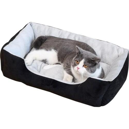 Pet Beds Calming Hondenmand Kennel Super Soft Fluffy Comfortable for Large Dog / Cat House Cotton Organic Fiber